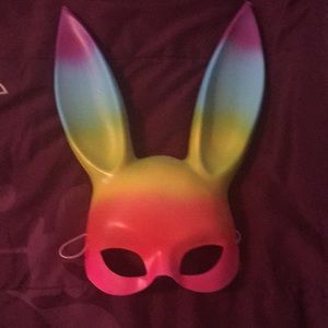 Never been worn Rainbow Bunny Mask